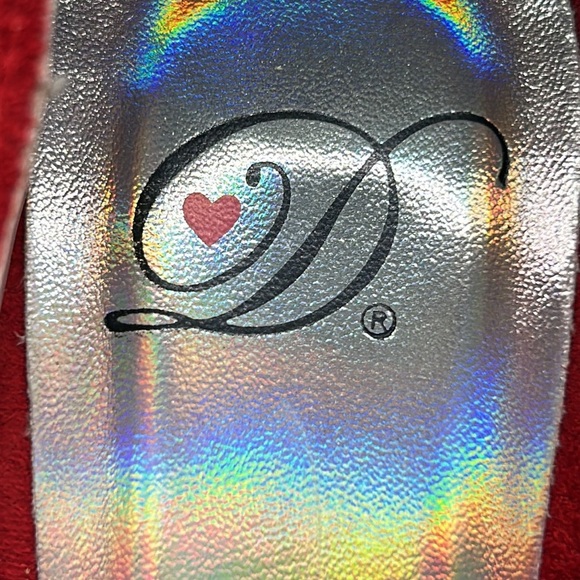 Red Suede Crystal Platform Pumps Size 6 | D Style LURE-S | Glam Heels - Picture 10 of 13